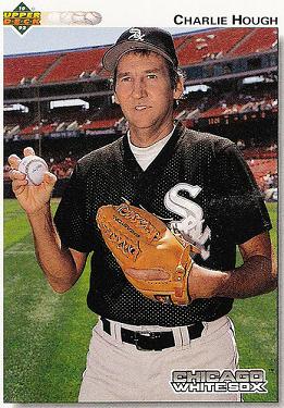 Upper Deck card of Charlie Hough on the Chicago White Sox