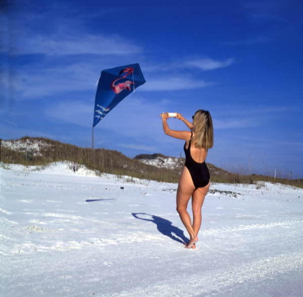 Kite Flying Woman