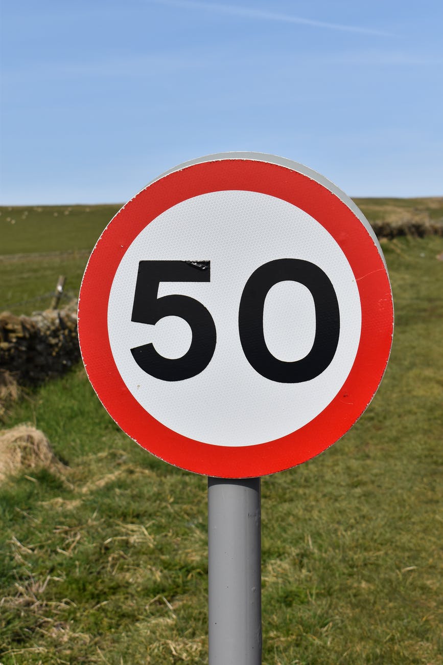 road traffic sign grass